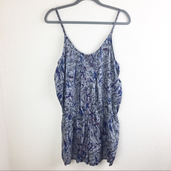 Ultra Flirt Pants - Ultra Flirt Button Down Romper Size Medium